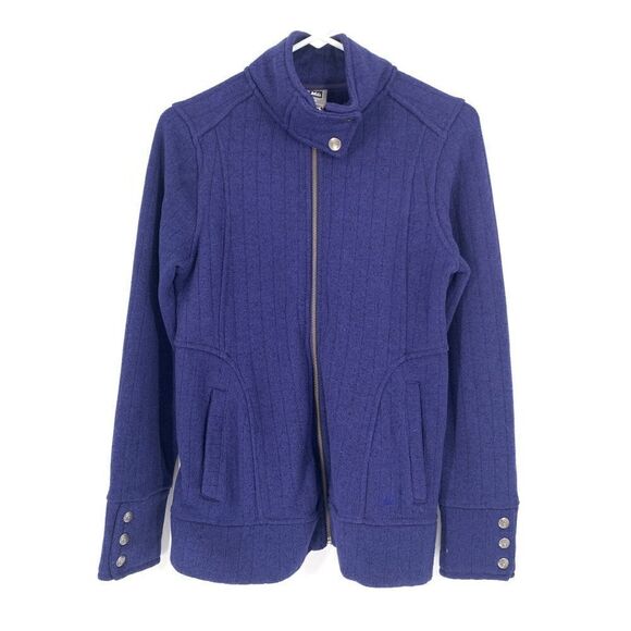 REI Womens Size M Royal Blue Full Zip Sweater Fleece Soft Jacket - Picture 1 of 11